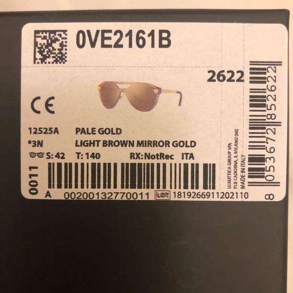 🔥NEW CRYSTAL VERSACE MIRRORED SUNGLASSES 🔥 - Picture 14 of 15